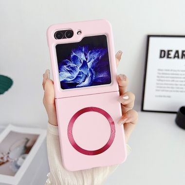 Plastový kryt Skin Magsafe na Samsung Galaxy Z Flip 5 - Ružová
