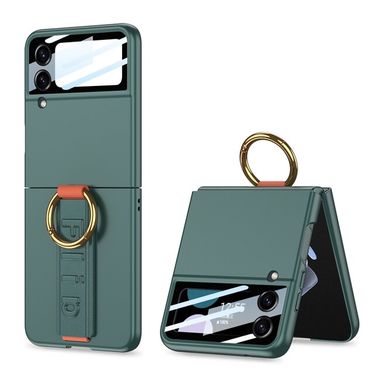 Ring Holder kryt GKK Strap na Samsung Galaxy Z Flip4 - Zelená
