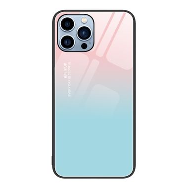 Sklenený kryt Colorful Glass na iPhone 15 Pro - Blue Sky